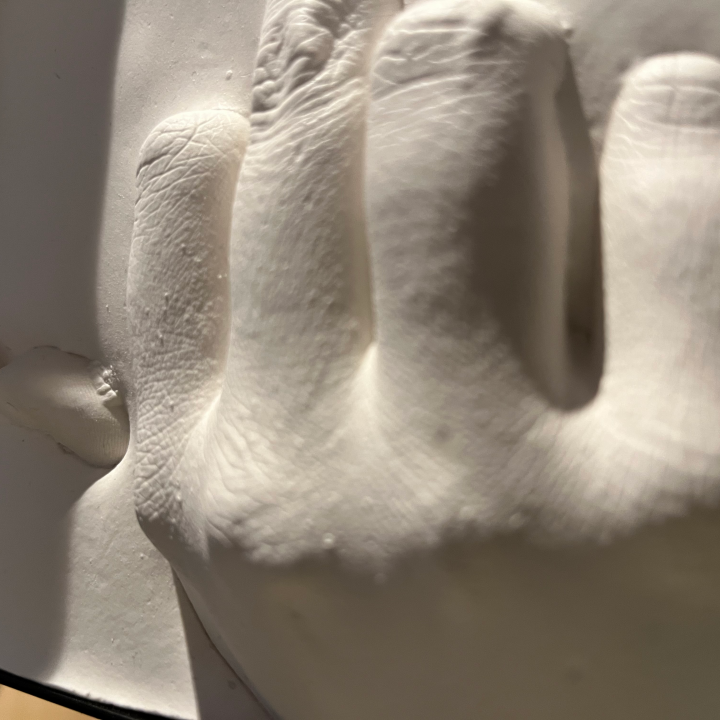 A hand cast at London Design Biennale