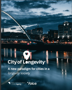 Photo of front cover of City of Longevity front cover
